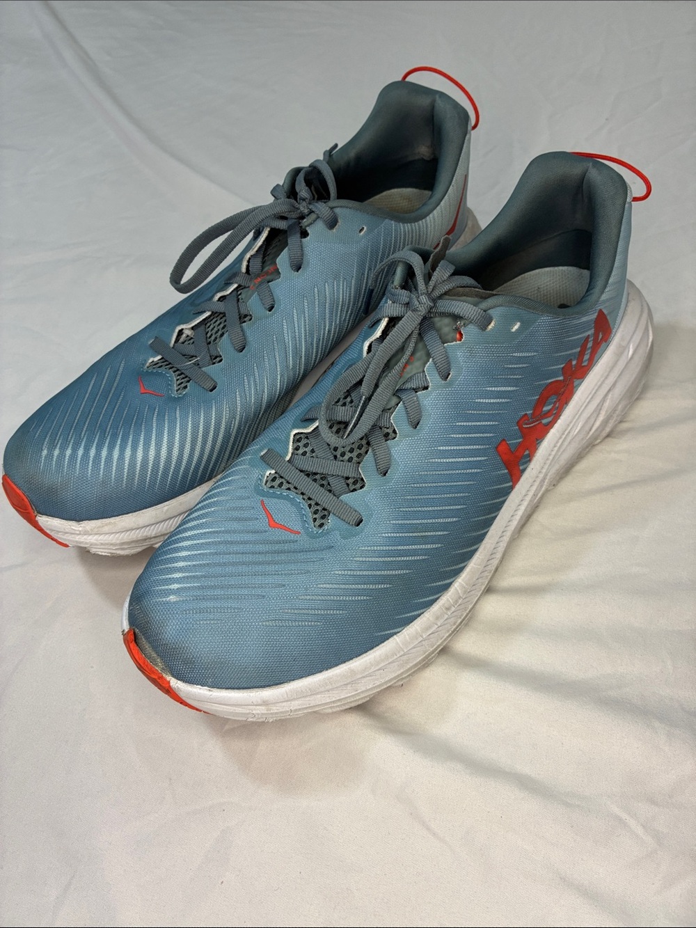 Hoka Light Blue Rincon 3 Running Shoes 11.5D